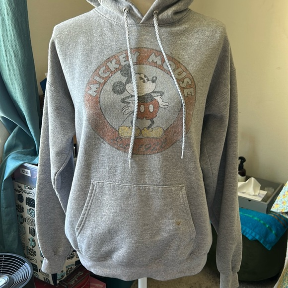 Vintage 2010? Disney Parks Pullover Hoodie Sweatshirt Mickey Mouse Medium EUC - Picture 1 of 16